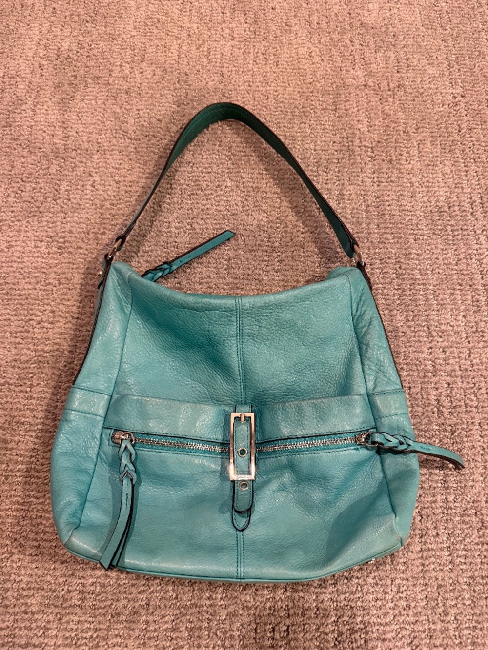 B Makowsky Leather Handbag